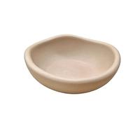 Lolydol Coupelle Vide-Poche en Plâtre Céramique - Plateau Décoratif pour Bijoux ou petits Accessoires - Design Bord Vague Minimaliste - Idée Cadeau Déco Maison (Brun)