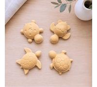 Lolydol Diffuseurs de Parfum en Plâtre Céramique, Forme Tortue, Artisanal, 4 Pièces, Diffusion Naturelle sans Électricité Fabriqué en France - Décoration Maison, Bureau, Voiture (Ocre)