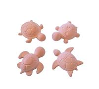 Lolydol Diffuseurs de Parfum en Plâtre Céramique, Forme Tortue, Artisanal, 4 Pièces, Diffusion Naturelle sans Électricité Fabriqué en France - Décoration Maison, Bureau, Voiture (Terracotta)