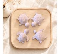Lolydol Diffuseurs de Parfum en Plâtre Céramique, Forme Tortue, Artisanal, 4 Pièces, Diffusion Naturelle sans Électricité Fabriqué en France - Décoration Maison, Bureau, Voiture