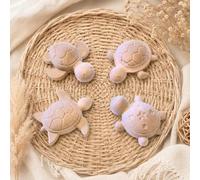 Lolydol Diffuseurs de Parfum en Plâtre Céramique, Forme Tortue, Artisanal, 4 Pièces, Diffusion Naturelle sans Électricité Fabriqué en France - Décoration Maison, Bureau, Voiture (Brun)