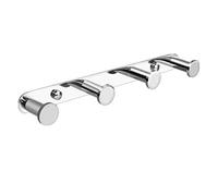 Lolypot Crochet de Serviette et Manteau - Porte-Serviettes Mural pour Salle de Bains et Cuisine - Montage Mural en Acier Inoxydable Chrome