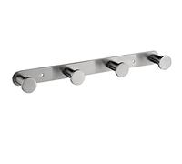 Lolypot Crochet de serviette Porte-serviettes mural en acier inoxydable (4 crochets)