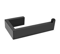 Lolypot Porte-rouleau de papier toilette en acier inoxydable 304 - Noir - Pour salle de bain et cuisine - Noir