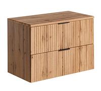Lomadox Meuble de salle de bain avec 2 ouvertures à fermeture progressive 80 cm (l x H x P) env. 80,6 x 59,2 x 46,5 cm