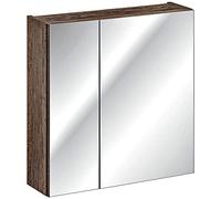 Lomadox Meuble de salle de bain avec miroir 60 cm en Oak Nb, B/H/P env. 60/65/17 cm