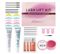 Lomansa Kit de lifting de cils, kit de lifting de cils, design de tube facile à presser, adapté aux débutants, 15 utilisations, jusqu'à 6 semaines de boucles (baume de levage de cils)