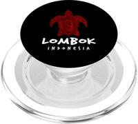 Lombok Indonésie Tribal Sea Turtle Island Beach Design PopSockets PopGrip pour MagSafe