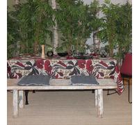 LOMBOK Nappe 70% coton 30% polyester enduit 250X150 Burnt russet SUD ETOFFE