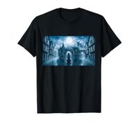 l'ombre à Capuche apparaît dans l'horreur Monstre Midnight Streets T-Shirt Graphique avec Valeur