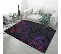 LOMDEM Tapis Chambre Garçon Adolescent Géométrique Illusion D'optique Fissure 3D Antidérapant Tapis De Sol pour Salon, Chambre Adolescent, Décoration De Salle E-Sport (Color 6,80x120 cm)
