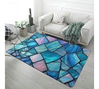 LOMDEM Tapis Chambre Garçon Adolescent Géométrique Illusion D'optique Fissure 3D Antidérapant Tapis De Sol pour Salon, Chambre Adolescent, Décoration De Salle E-Sport (Color 4,160x200 cm)