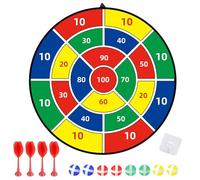 lomdung Jeu de Fléchettes pour Enfants, Flechettes de 29 Pouces avec 8 Balles Collantes, 4 Fléchettes Jeux de Flechette pour Enfants en Intérieur et en Extérieur Cadeau pour Les Enfant de 3 à 12 Ans