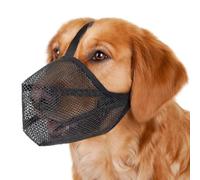 lomdung Museliere pour Chiens, Soft et Confortable Musoliaire Chien, Sangles Réglables Museliere Chien, Muselières pour Les Petits Chiens Moyens Grands Empêcher de Mordre Aboyer et Manger