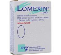 Lomexin 600mg Nitrate De Fenticonazole 1 Capsule Molle Vaginale