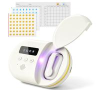 Lomffy Alarme d'énurésie au lit sans fil pour enfants avec mode lampe de désinfection UV, sons et vibrations, moniteur d'énurésie nocturne rechargeable par USB pour garçons, filles, enfants, adultes