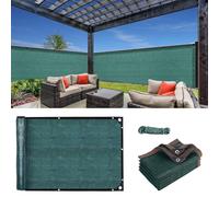 LOMGDOVC Filet de protection pour clôture de jardin, 5 x 2 m, filet d’ombrage robuste, filet de protection pour clôture de jardin pour mur, jardin, cour, arrière-cour avec câble et corde (vert)