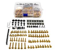LOMGYHFD Vis Carenage Moto Compatible avec Suzuki pour SV1000S SV650 SV650S SV650X TL1000 TL1000R TL1000S VS1400 Moto Rondelles Ecrous Vis Assortiment(Yellow)