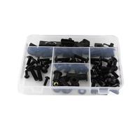 LOMGYHFD Vis Carenage Moto pour K1200LT 2005 2006 2007 2008 2009 2010 Moto Rondelles Écrous Vis Assortiment Moto Carrosserie pour Kit De Boulons(Black)