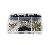 LOMGYHFD Vis Carenage Moto pour K1200LT 2005 2006 2007 2008 2009 2010 Moto Rondelles Écrous Vis Assortiment Moto Carrosserie pour Kit De Boulons(Silver)