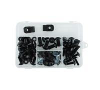 LOMGYHFD Vis Carenage Moto pour Ninja 500R 1987 1988 1989 1990 1991 1992 1993 Moto Kit Complet De Boulons De Carénage Moto Rondelles Ecrous Vis Assortiment(Black)