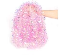 LOMIMOS Guirlande de Noël Rose pailletée pour Sapin de Noël, fête de Mariage, 5,2 m