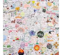 LOMIMOS Lot de 300 Autocollants Inspirants,Sticker d'encouragement pour Scrapbooking Autocollants Imperméable Motivants Messages Positifs Gommettes pour skateboard Bouteille d'Eau Guitare