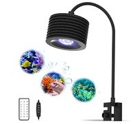Lominie Éclairage LED pour aquarium, lampe à clipser pour aquarium | Éclairage d'aquarium 6500 K avec col de cygne réglable, spectre complet Nano lampe d'aquarium avec réglage de l'heure (eau