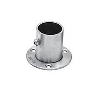 LOMNCHSG Supports pour tringles à Rideaux, Stainless Steel Pole Socket Flange Rod, Pack of 2, for Pipe 16-32mm(32mm)