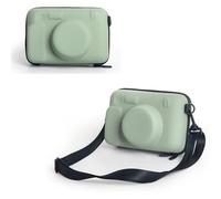 LOMO Étui de protection pour appareil photo Fujifilm Instax Wide 400, Instax Wide 400/210/300, sac de rangement rigide en EVA avec bandoulière, poche et cadres magnétiques, Vert, Étui de protection