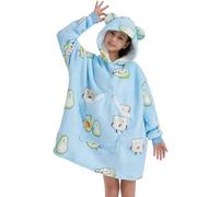lomonmen Couverture à Capuche Surdimensionné pour Enfants,Couverture à capuche pour filles,Super Douce Sweat-Shirt Couverture Portable pour Enfants et Adolescents,Taille Unique