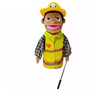 LOMTRATS Marionnettes à Main de théâtre pour Enfants,Comprend Enseignant,Policier,Pirate,détective,etc.avec des bouches Ouvertes Mobiles,pour raconter des Histoires,Cadeaux de Festival,1 PCS