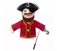 LOMTRATS Marionnettes à Main de théâtre pour Enfants,Comprend Enseignant,Policier,Pirate,détective,etc.avec des bouches Ouvertes Mobiles,pour raconter des Histoires,Cadeaux de Festival,1 PCS