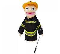 LOMTRATS Marionnettes à Main de théâtre pour Enfants,Comprend Enseignant,Policier,Pirate,détective,etc.avec des bouches Ouvertes Mobiles,pour raconter des Histoires,Cadeaux de Festival,1 PCS