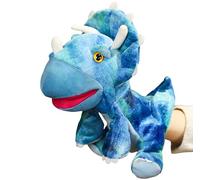 LOMTRATS Marionnettes à Main Dinosaures pour Enfants,Comprenant Un tricératops et Un tyrannosaure Rex avec Bouche Ouverte Mobile,parfaites pour raconter des Histoires,Les Cadeaux d'anniversaire