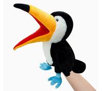 LOMTRATS Marionnettes à Main Oiseaux pour Enfants,comprennent des perroquets, des paons, etc. avec Bouche Ouverte Mobile, parfaites pour raconter des Histoires,Les Cadeaux d'anniversaire