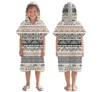 LOMTRATS - Poncho de surf à séchage rapide avec capuche pour enfants, en microfibre, pour la natation, la plage, le surf, la plongée, la maison, les sources chaudes, parka, peignoir de bain