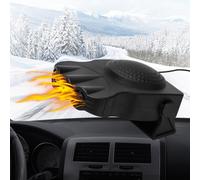 LOMUG Chauffage de voiture, radiateur soufflant portable 2 en 1, dégivreur et ventilateur, chauffage de voiture avec prise allume-cigare, chauffage auxiliaire pour voitures, camping-cars, camions, SUV