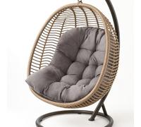 LOMUG Coussin de rechange pour fauteuil suspendu extérieur : coussin d'assise épais en polyester doux 80 x 120 cm coussin moderne simple pour balançoire suspendue chaise de jardin