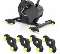 LOMUG Lot de 4 pieds Rocker Plate Feet, pour vélo d'intérieur - Adaptateur Snap Rocker Feet portable - Accessoire Kickr-Core - Pieds de balle de tennis pour entraînement de rouleau Wahoo Kickr Core