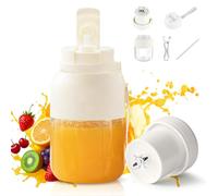 LOMUG Mixeur Portable Électrique de 1300ml Mini Blender Portable avec 38 Lames en Acier Inoxydable Rechargeable USB pour Milk-Shakes, Smoothies, Jus de Fruits, Mixeur Smoothie avec Couvercle de Voyage