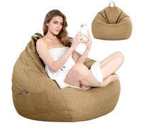 LOMUG Pouf de jeu XL - En forme de goutte - Housse uniquement (sans rembourrage) - Pour chambre d'enfant, canapé, animaux en peluche - Décoration d'extérieur - 100 x 120 cm