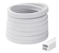LOMUG Profilé LED en silicone étanche - 12 x 12 mm - Pour bande LED jusqu'à 9 mm - Flexible - Diffuseur raccourcissable - Pour plafond, mur, TV, panneau acoustique (blanc, 3 m)