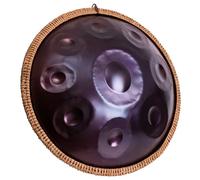 LOMUTY Handpan Débutan, Drum Instrument 9 Tons 18 Pouces, Hand Pan G Majeur, Tambour à Main avec Sac de Batterie et Support-Handpan pour la Guérison par le Son, la Méditation, le Yoga, Violet