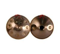 LOMUTY Handpan Drum 14 Notes D Mineur 432HZ, 22 Pouces Hand Pan, Or