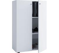 Lona Armoire universelle de bureau, commode de bureau, armoire haute, 2 portes, blanc.