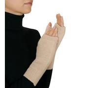 Lona Scott Mitaines en cachemire pour femme, beige, taille unique