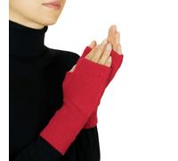 Lona Scott Mitaines en cachemire pour femme, Rouge, taille unique