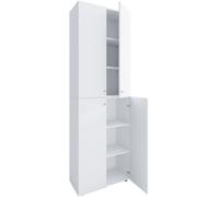 Lona2XLDT meuble à chaussures 4 portes blanc.