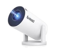 LONAISCI Mini projecteur avec WiFi et Bluetooth, projecteur portable 4K, Android 13, Keystone automatique, rotation à 180°, petit projecteur HY300 Pro avec écran 40"-150"